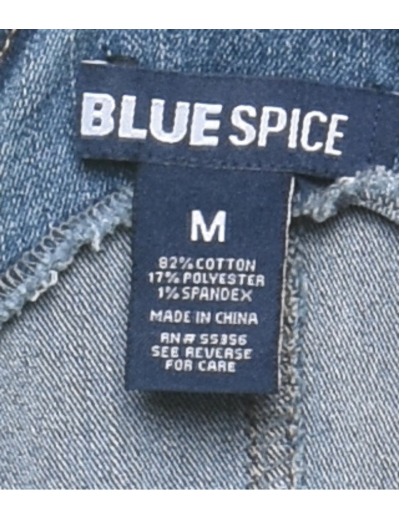 Pinafore Style Dungaree Dress - S