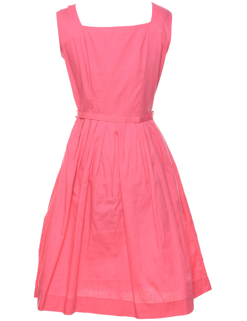 Pink 1950s Classic Dress - M