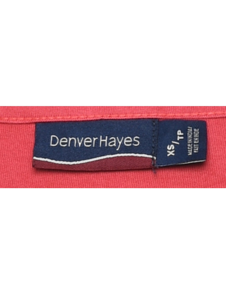 Pink Beaded & Embroidered Party Top - XS