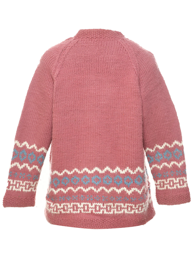 Pink Cardigan - M