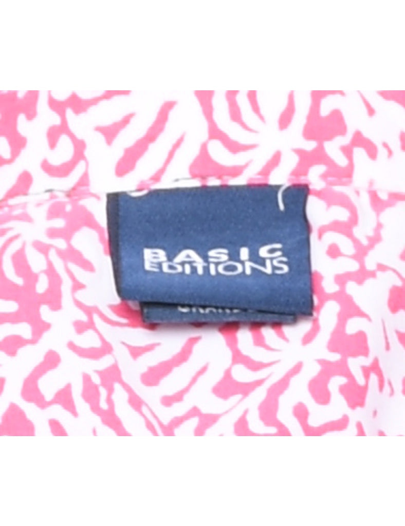 Pink Floral Shirt - L