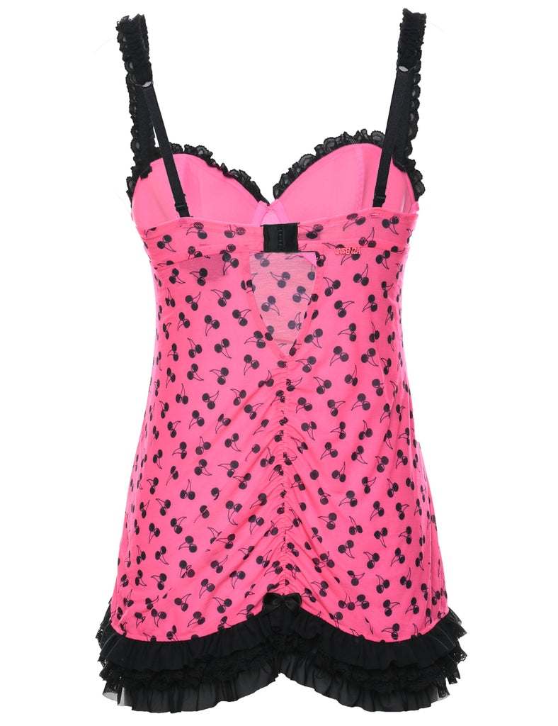 Pink Y2K Babydoll - M