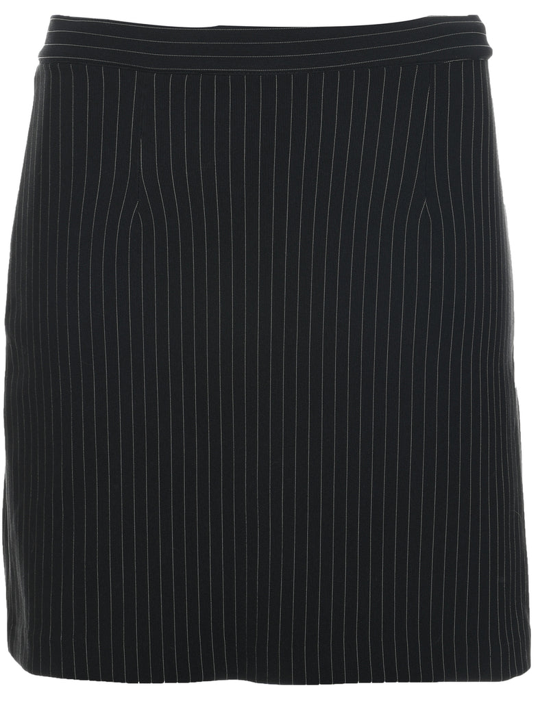 Pinstriped A-line Skirt - S