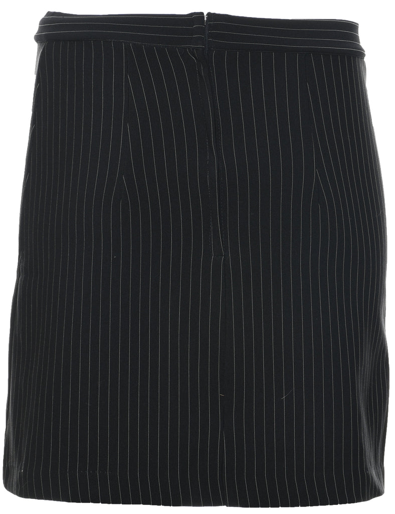 Pinstriped A-line Skirt - S