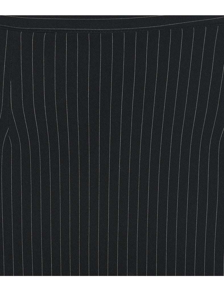 Pinstriped A-line Skirt - S