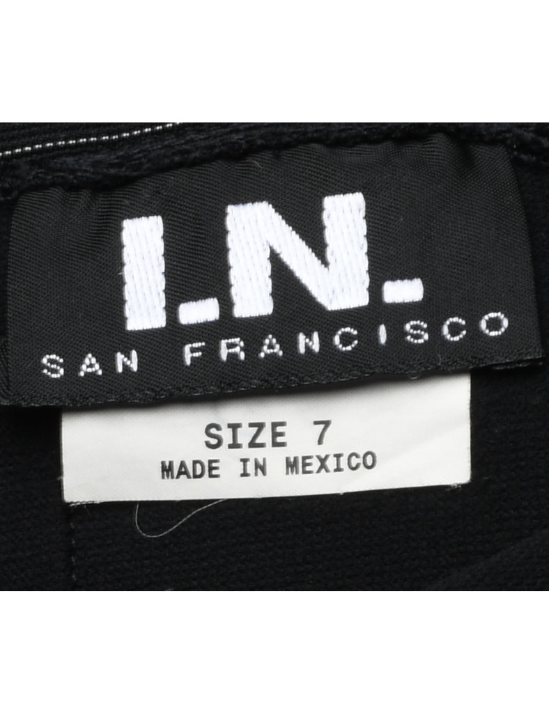 Pinstriped A-line Skirt - S