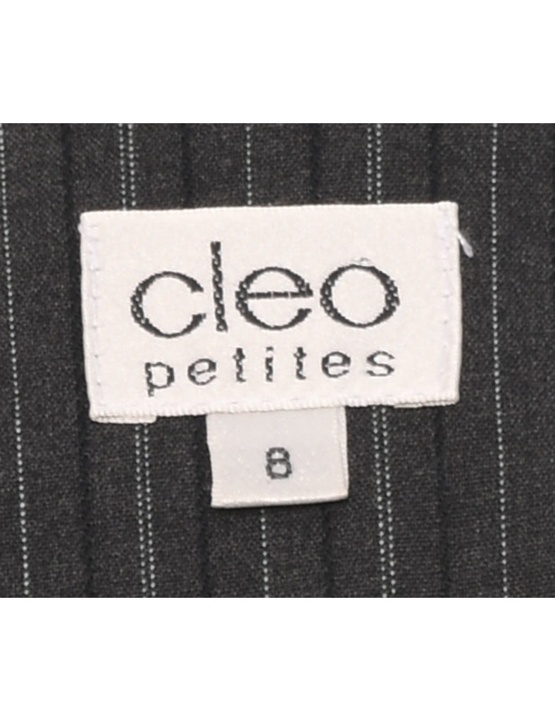 Pinstriped Dark Grey Blazer - M