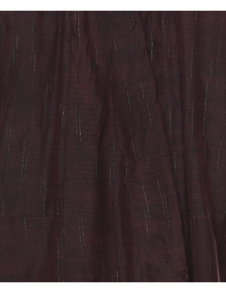 Pinstriped Full Length Kimono - L