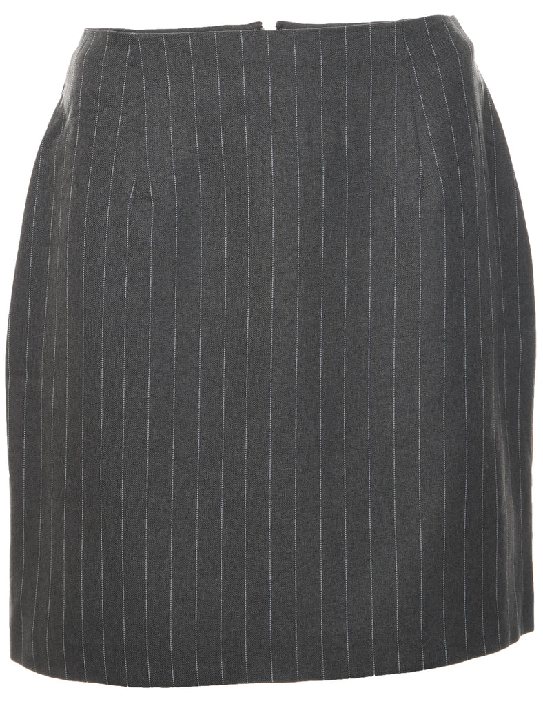 Pinstriped Pencil Skirt - M