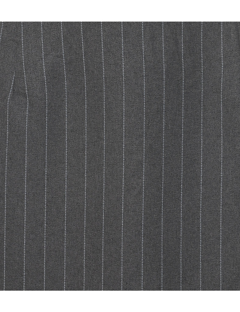 Pinstriped Pencil Skirt - M