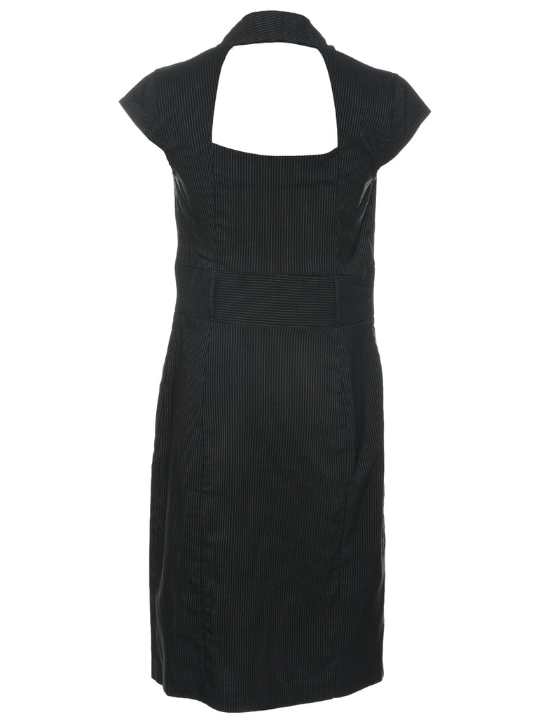 Pinstriped Y2K Dress - M