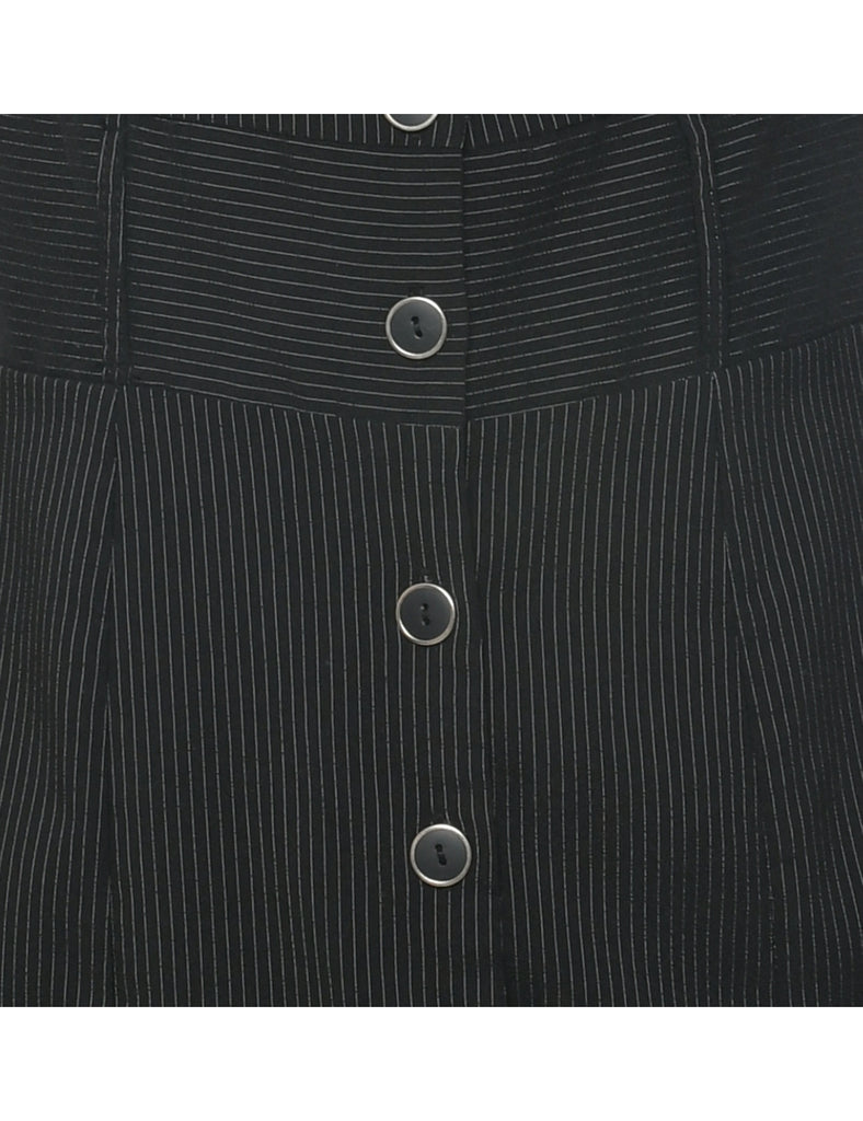 Pinstriped Y2K Dress - M