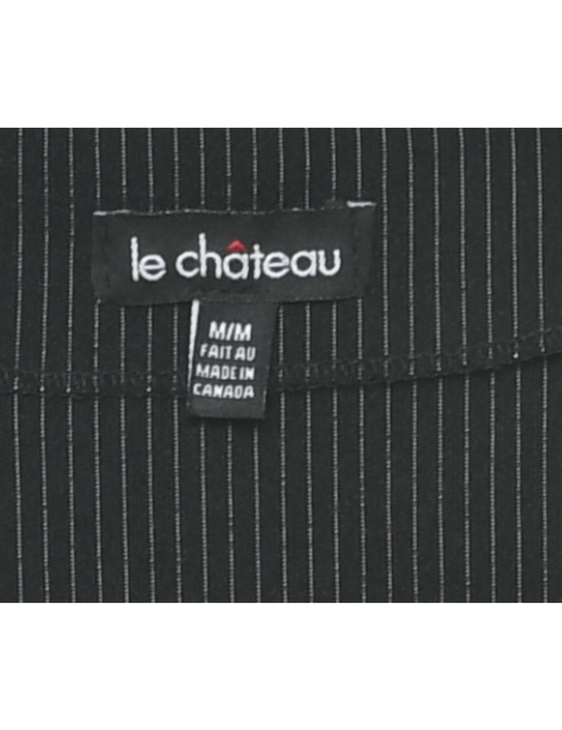 Pinstriped Y2K Dress - M