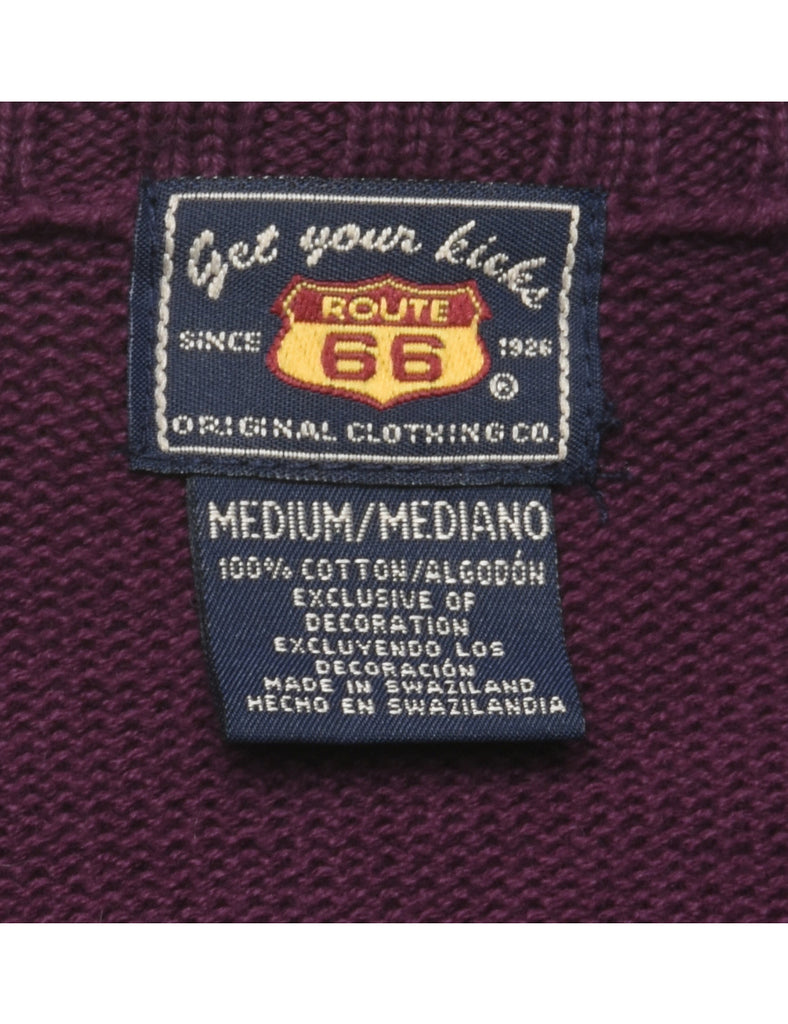 Plum Cardigan - M