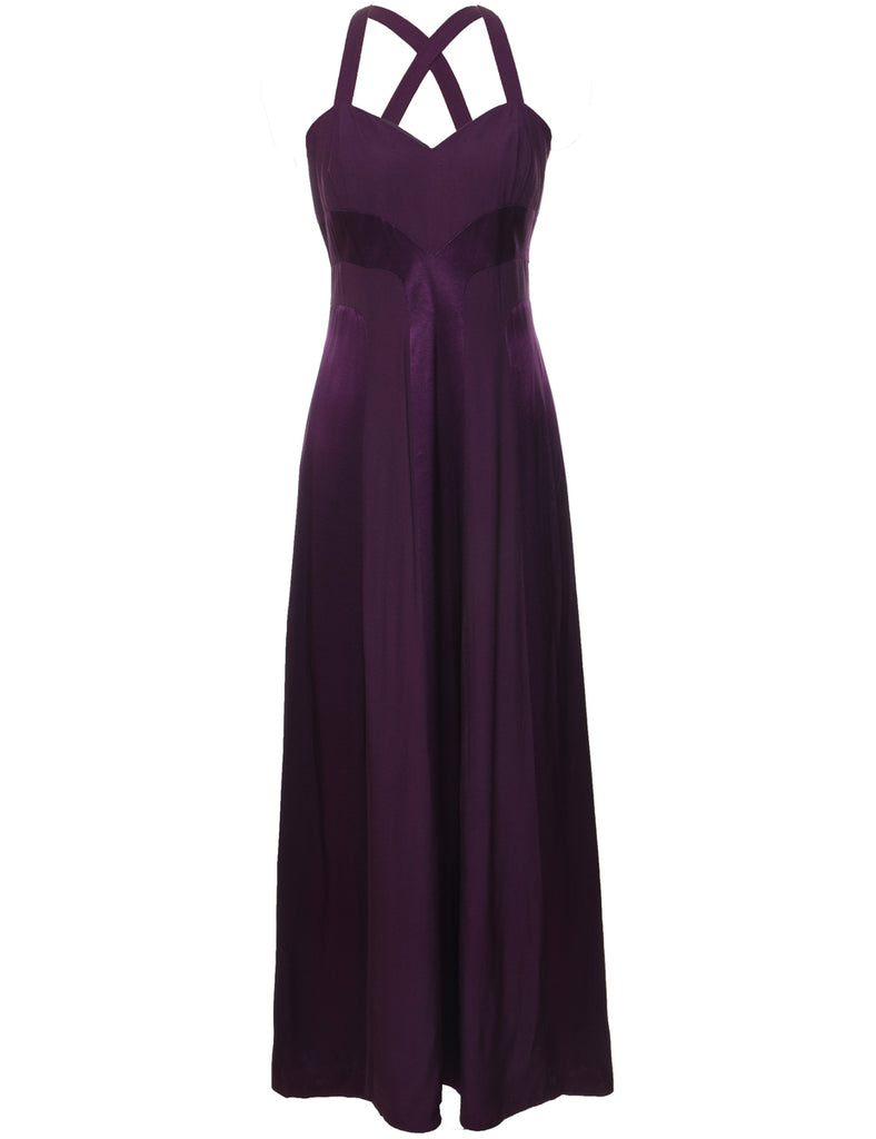 Plum Evening Dress - M