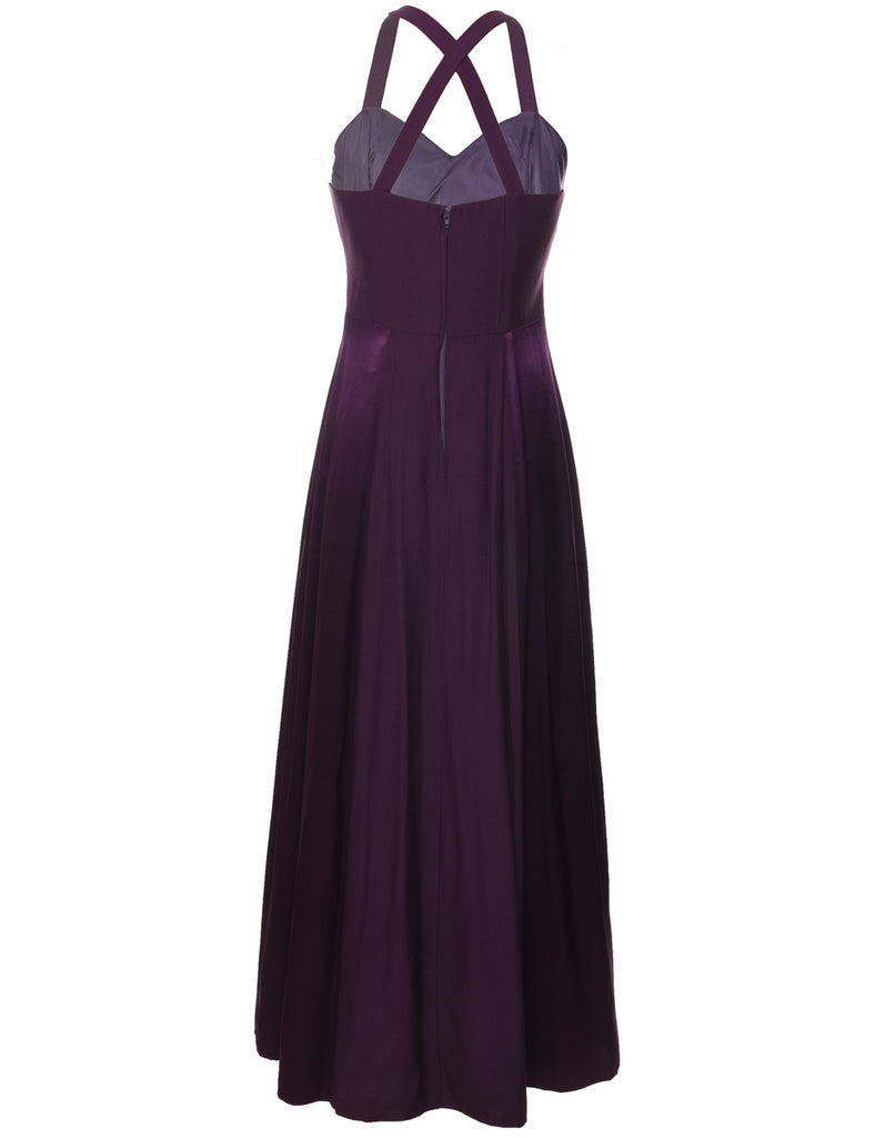 Plum Evening Dress - M