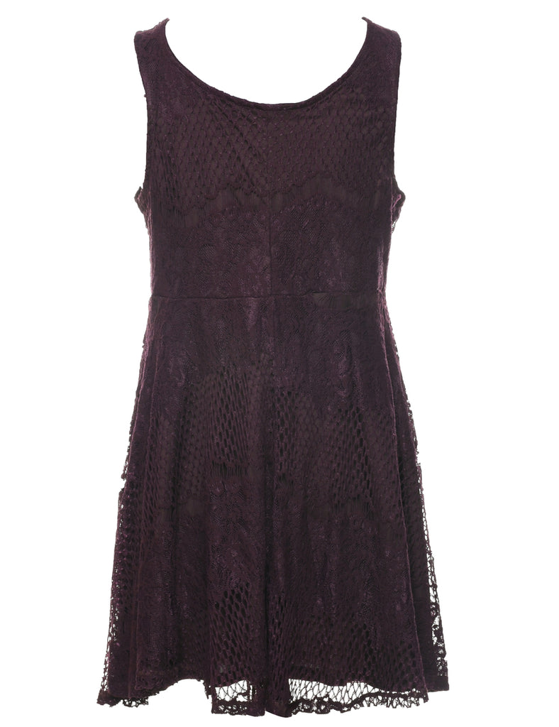 Plum Evening Dress - M