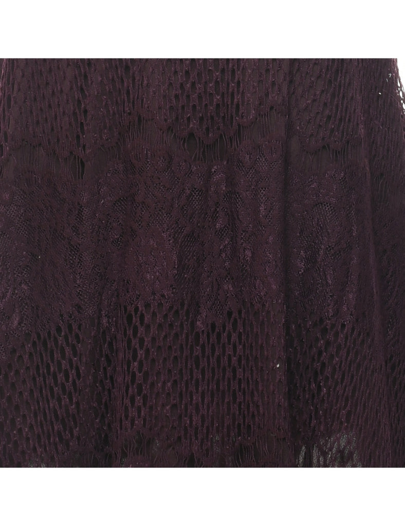 Plum Evening Dress - M