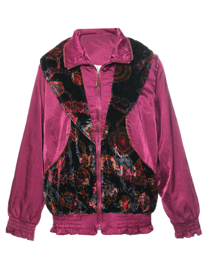 Plum Nylon Jacket - M