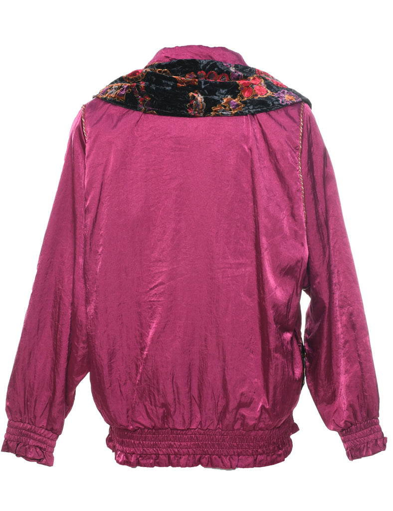 Plum Nylon Jacket - M