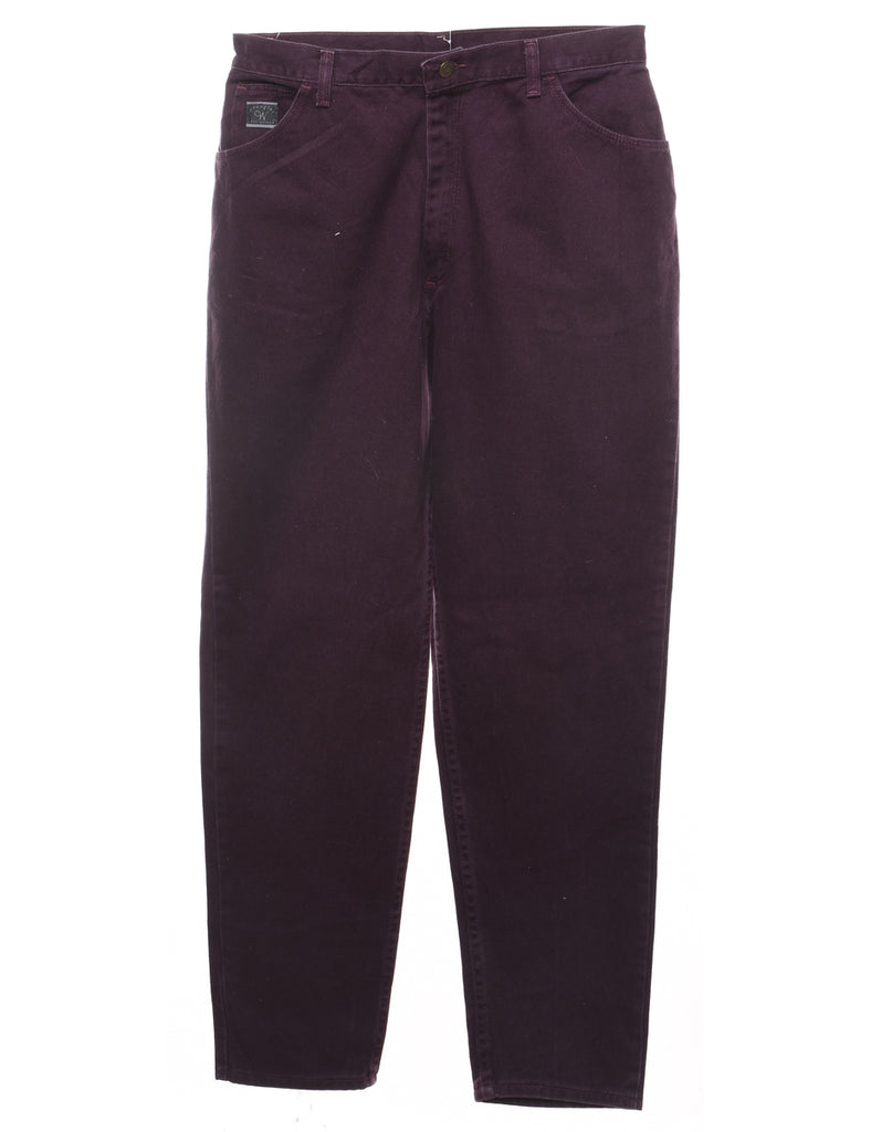 Plum Relaxed Fit Wrangler Jeans - W31 L31