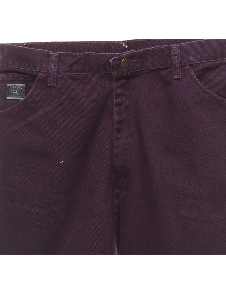 Plum Relaxed Fit Wrangler Jeans - W31 L31