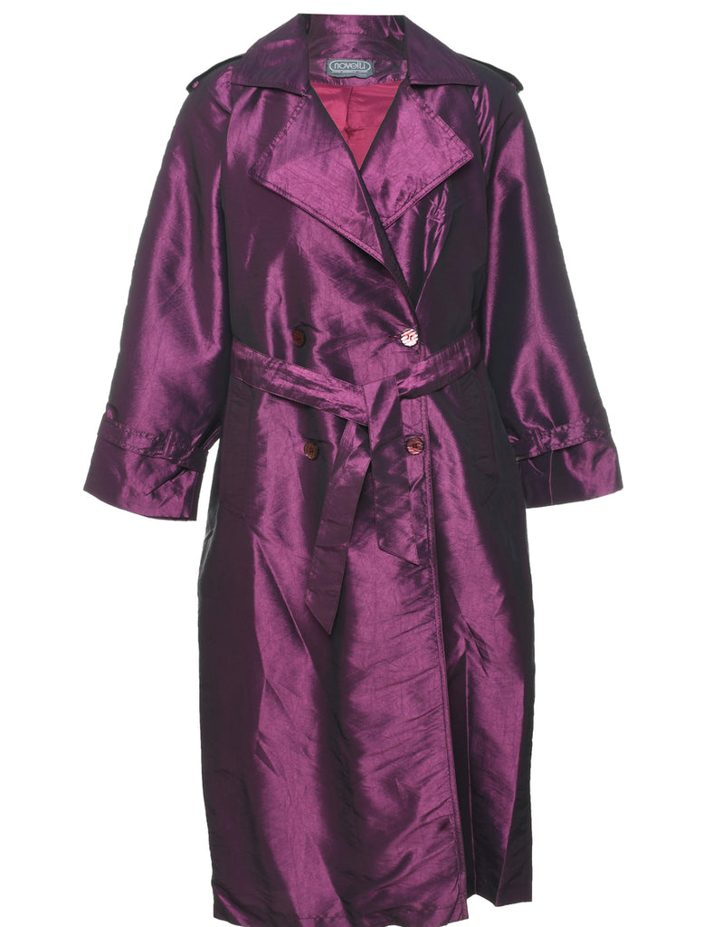 Plum Trench Coat - XL