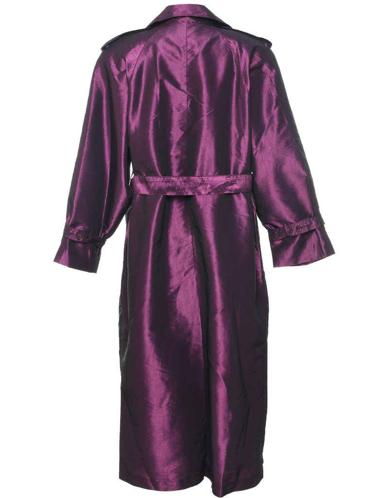 Plum Trench Coat - XL