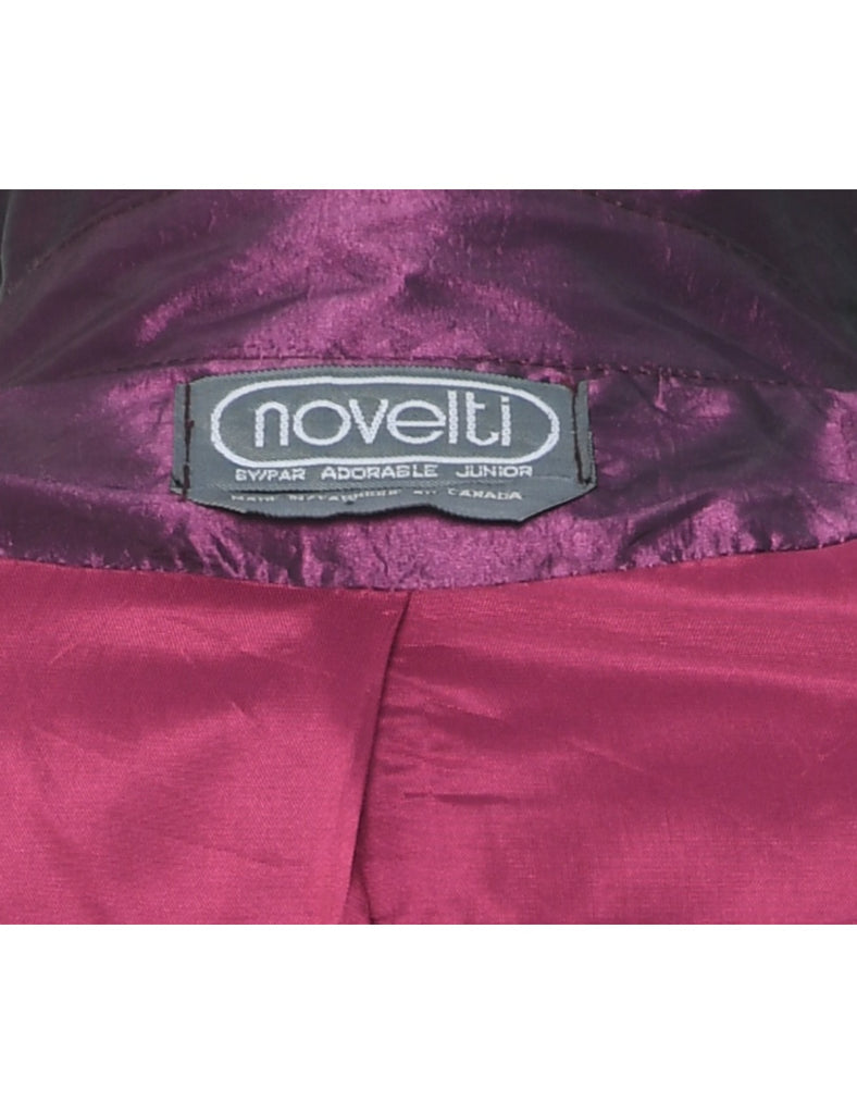 Plum Trench Coat - XL