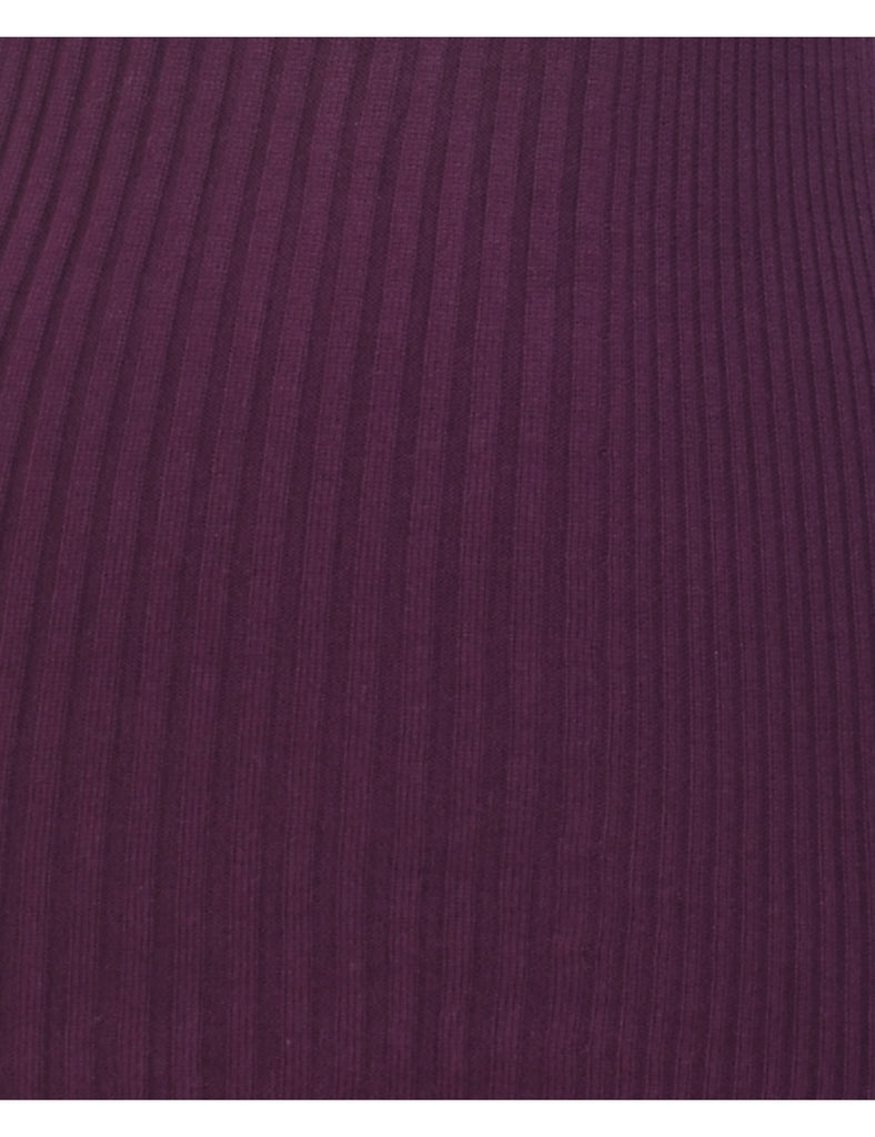 Plum Turtleneck Jumper - M