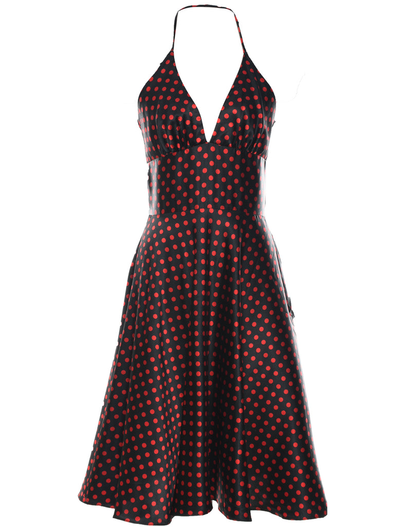 Polka Dot Evening Dress - XS