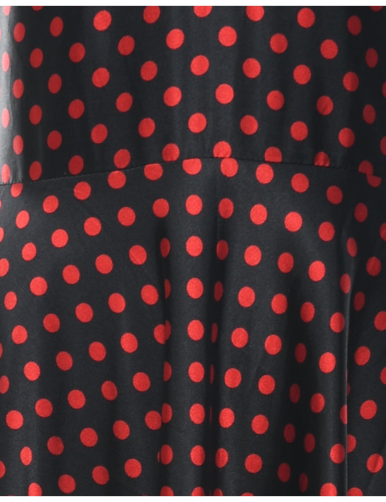 Polka Dot Evening Dress - XS