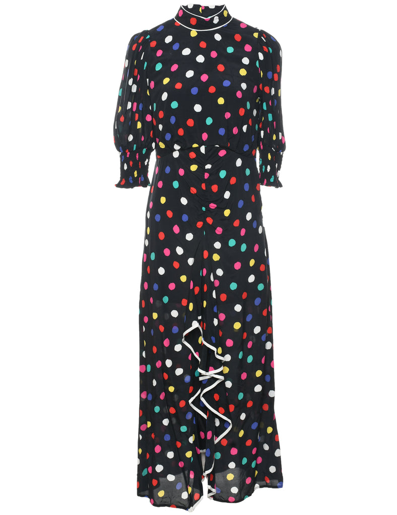 Polka Dot Maxi Dress - S