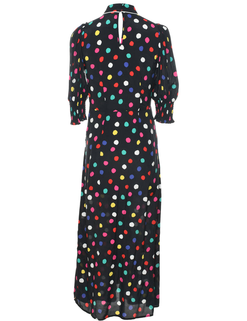 Polka Dot Maxi Dress - S