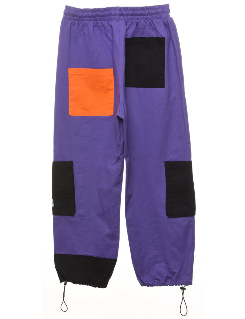 Purple Patchwork Trackpants - W28 L26