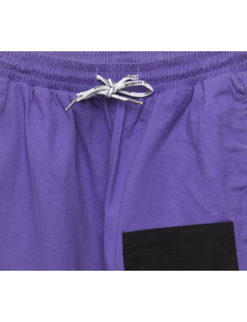 Purple Patchwork Trackpants - W28 L26
