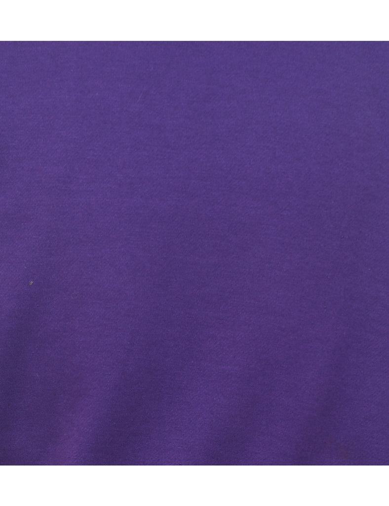 Purple Plain Sweatshirt - M