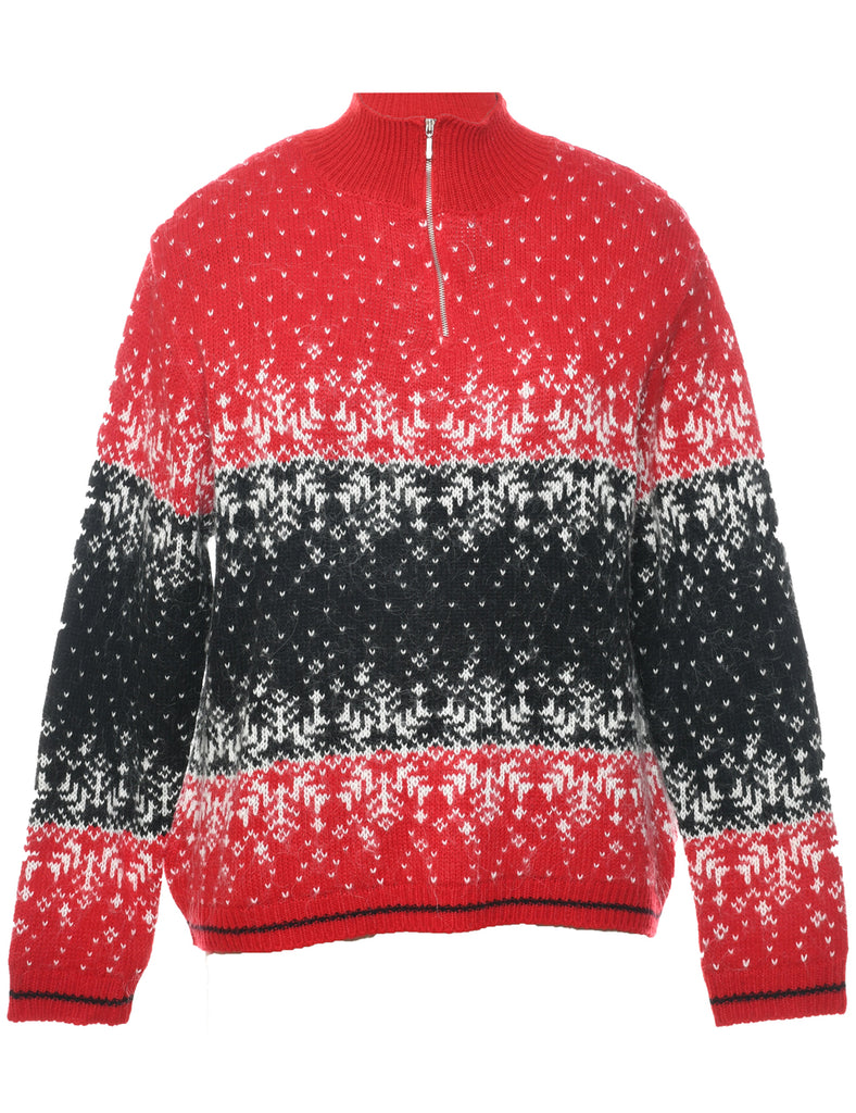 Quarter Zip Jumper - M