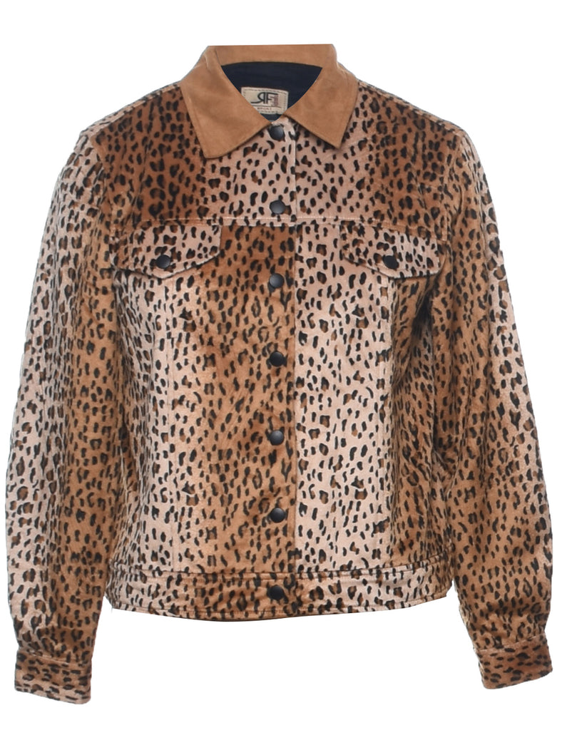 Rafaella Leopard Print Jacket - M