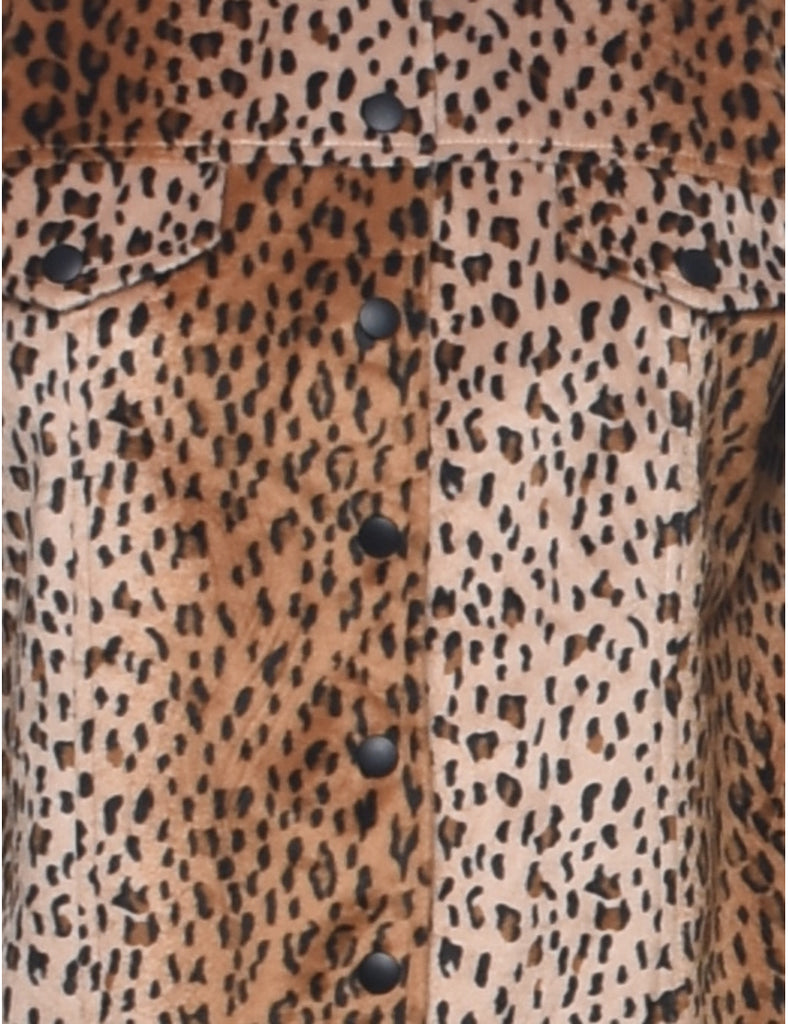 Rafaella Leopard Print Jacket - M