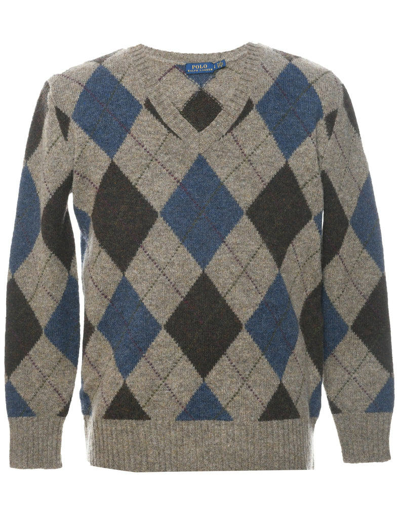 Ralph Lauren Argyle Jumper - S