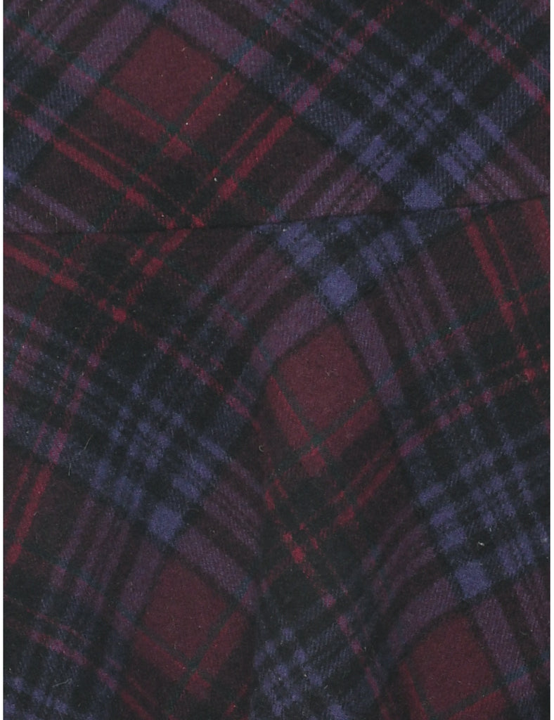 Ralph Lauren Checked A-line Skirt - M