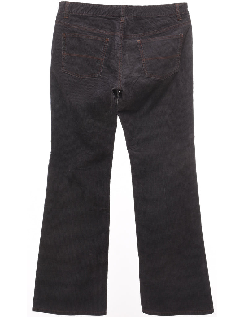 Ralph Lauren Corduroy Fabric Dark Grey Casual Trousers - W33 L32