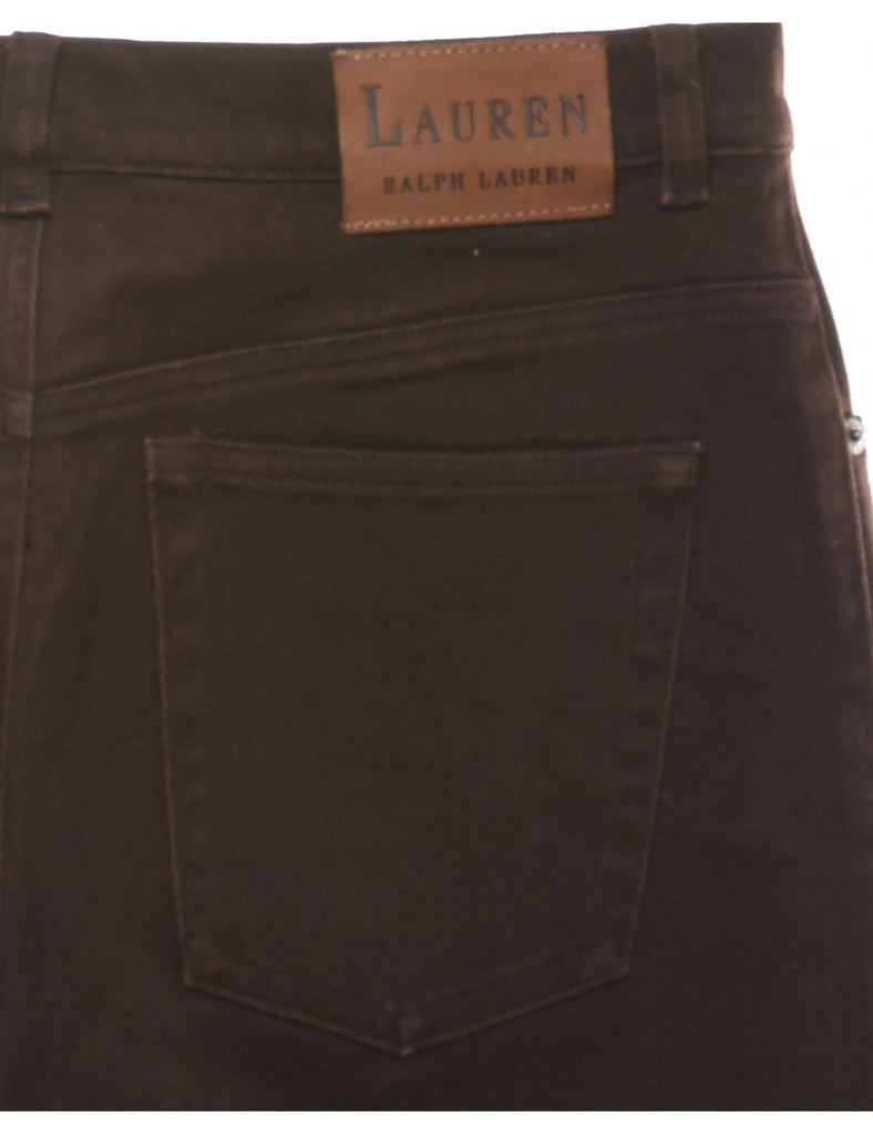 Ralph Lauren Dark Brown Tapered Jeans - W30 L32