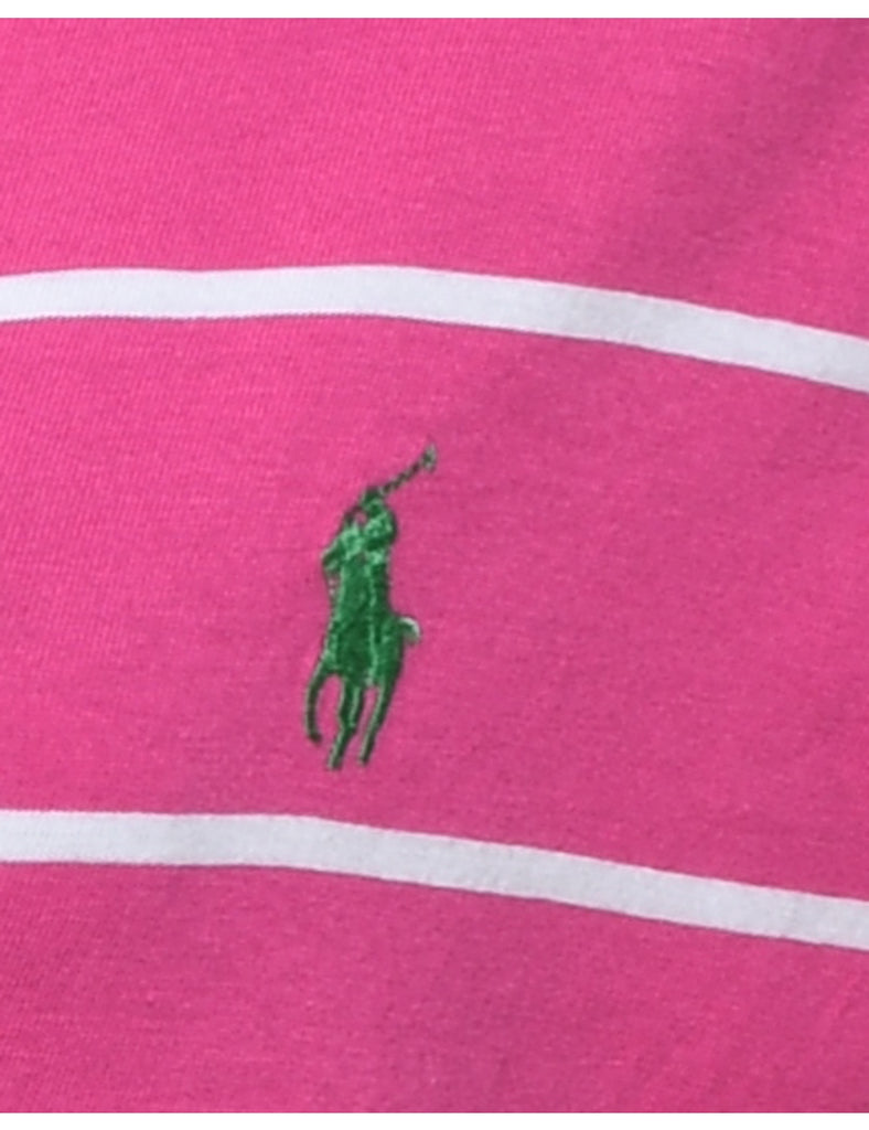 Ralph Lauren Striped Printed T-shirt - M