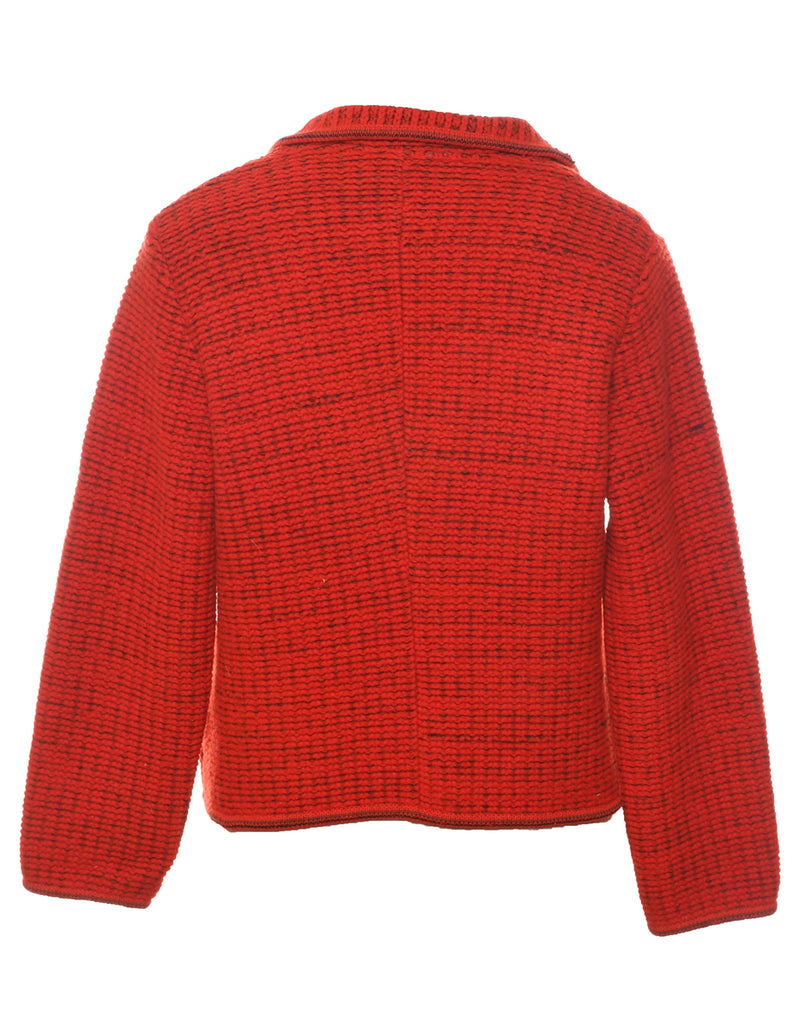 Red Cardigan - M