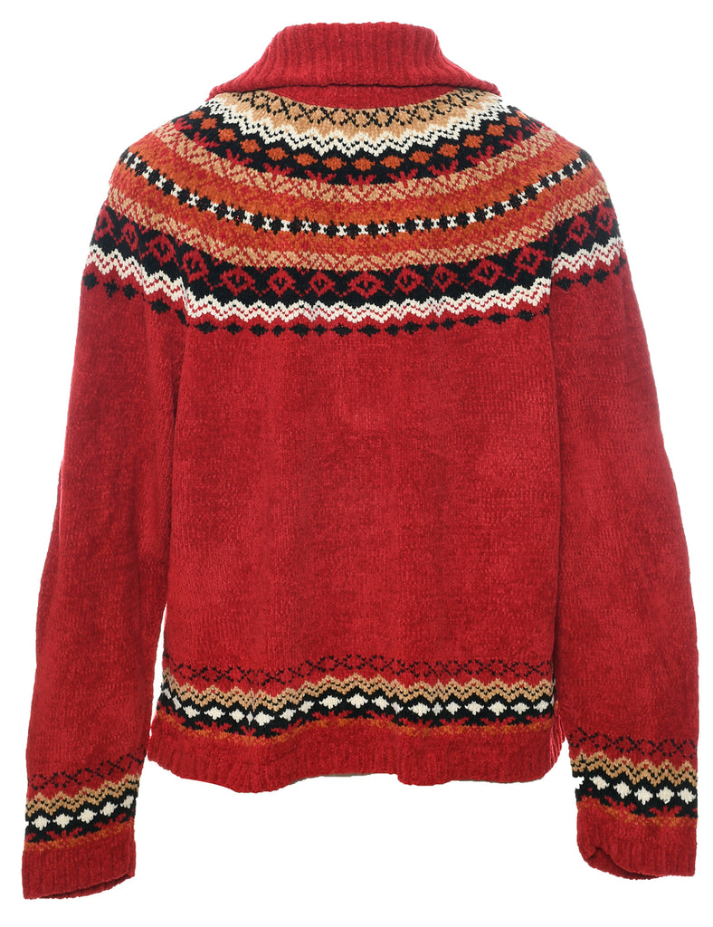 Red Cardigan - XL