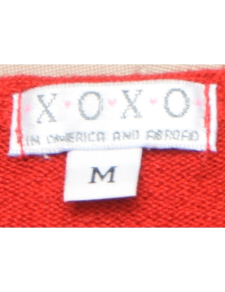 Red Cropped Jumper - S