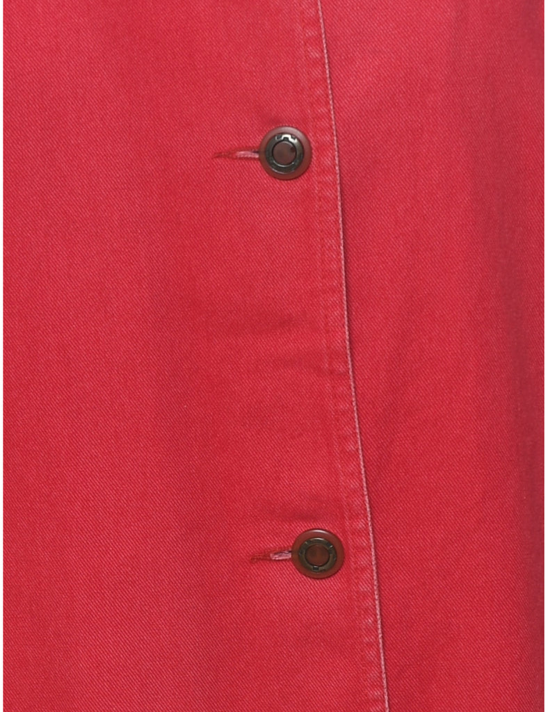 Red Denim Jacket - XL