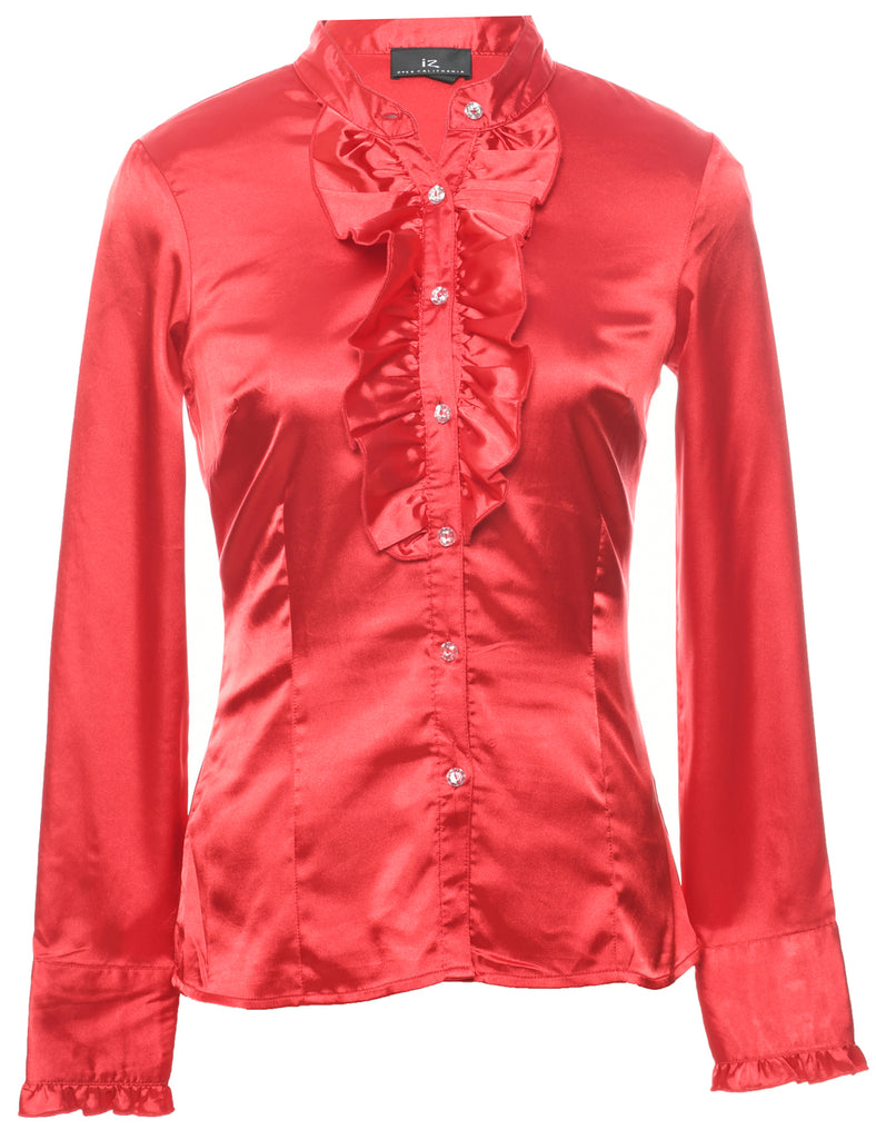 Red Evening Blouse - S